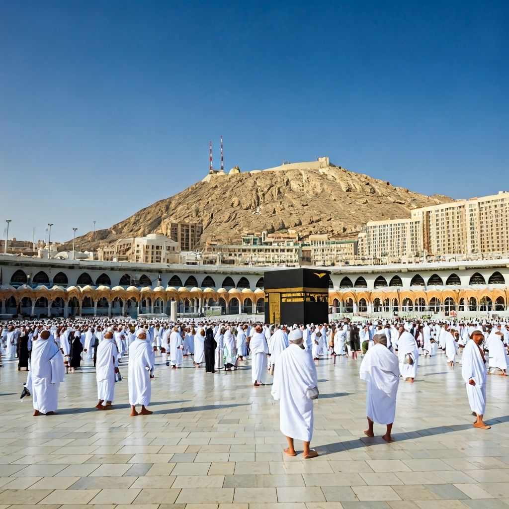 Hajj Pilgrims at Mount Arafat