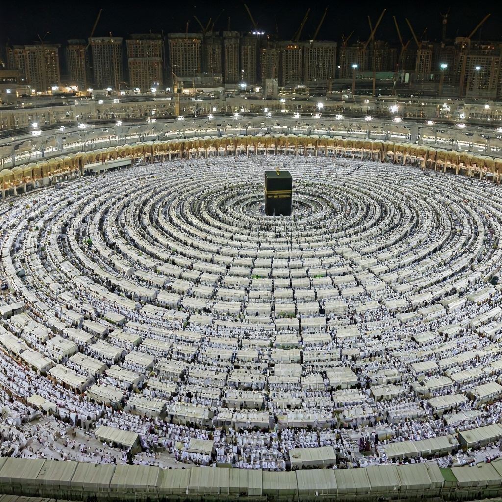 Mina Tent City during Hajj